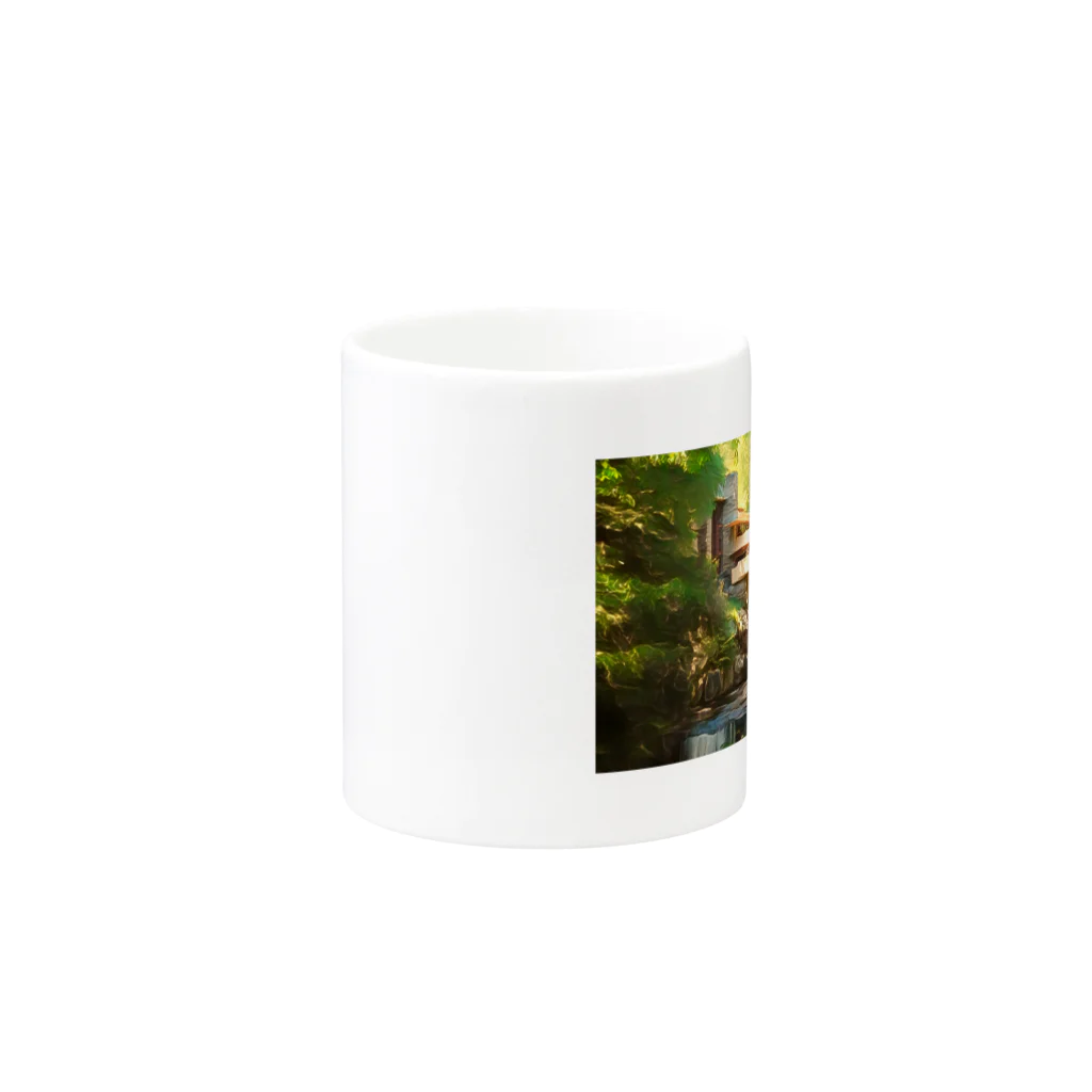 ハルティン<designed by an architect>のART×名建築 落水荘 Mug :other side of the handle