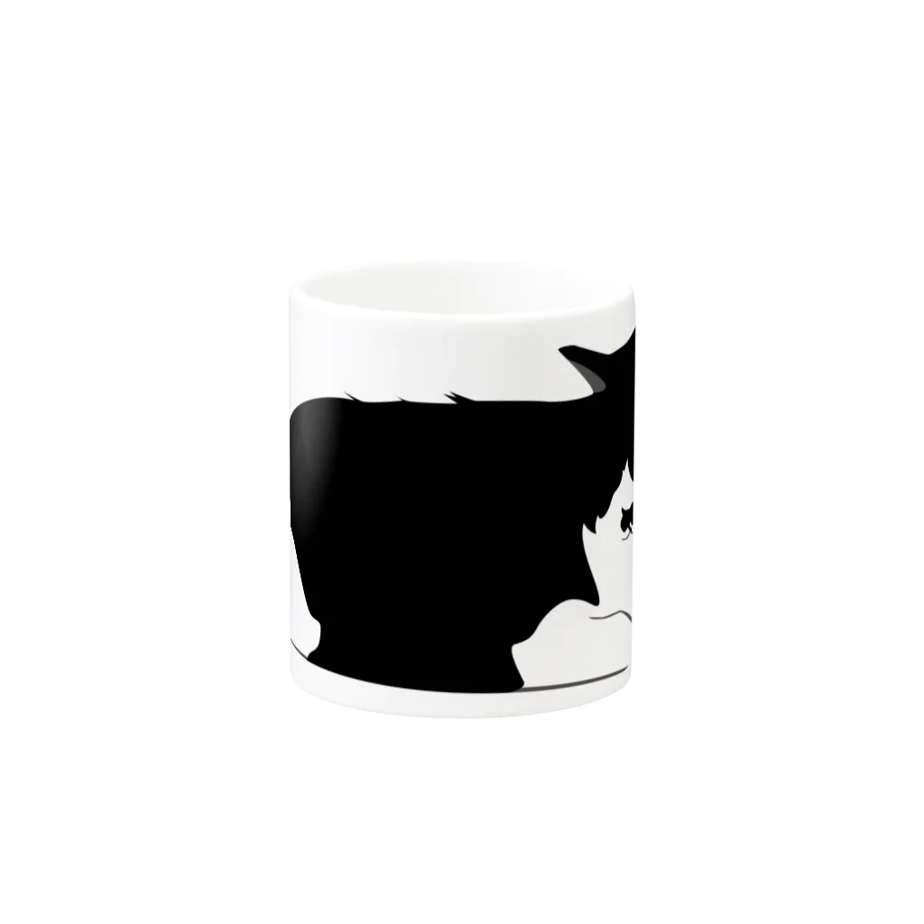 世夏綾那のうしねこ Mug :other side of the handle