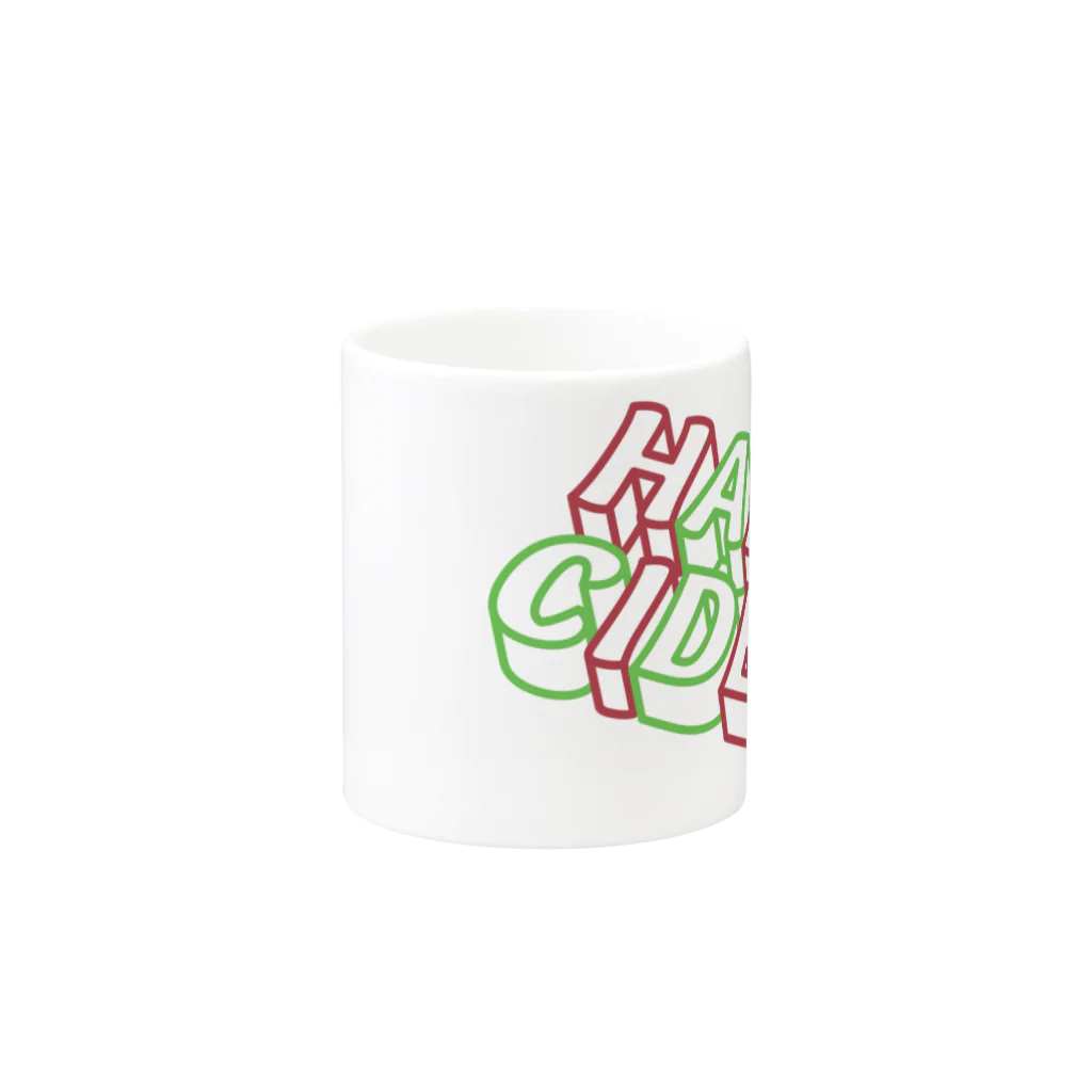 KAWAGOE GRAPHICSのハードサイダーななめ上 Mug :other side of the handle