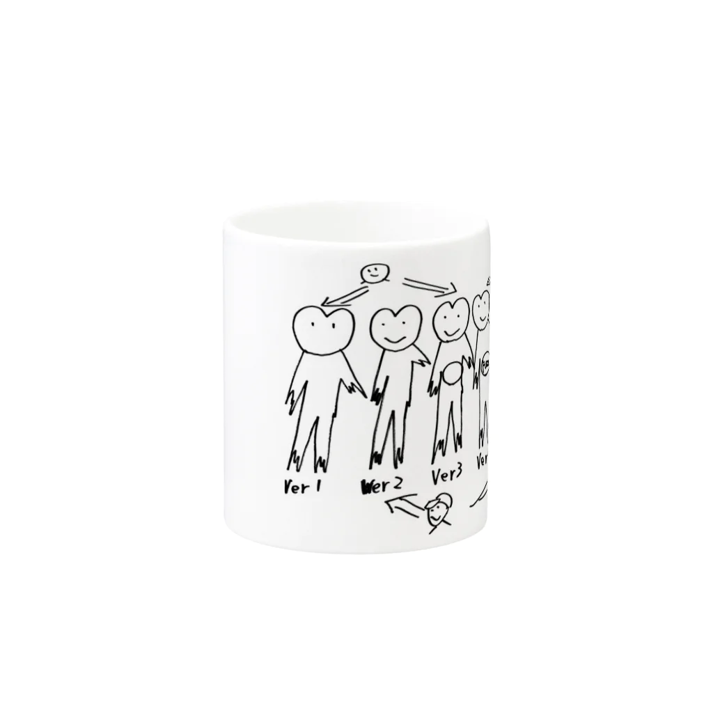 FUZZガエル_botのFUZZガエル subversion Mug :other side of the handle