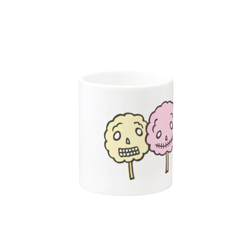 Siderunの館 B2のドクロ風味な綿菓子 Mug :other side of the handle