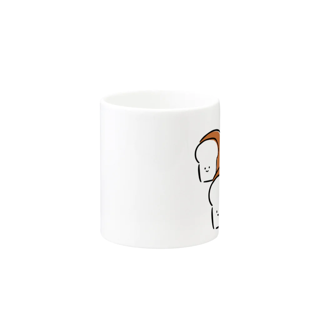 fooooodの食パンくん　その２ Mug :other side of the handle