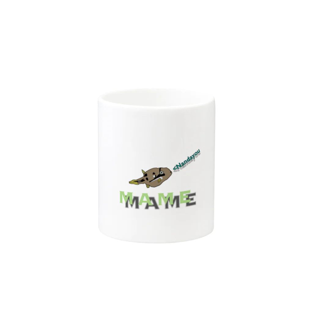 にゃぱんショップのMAME Mug :other side of the handle