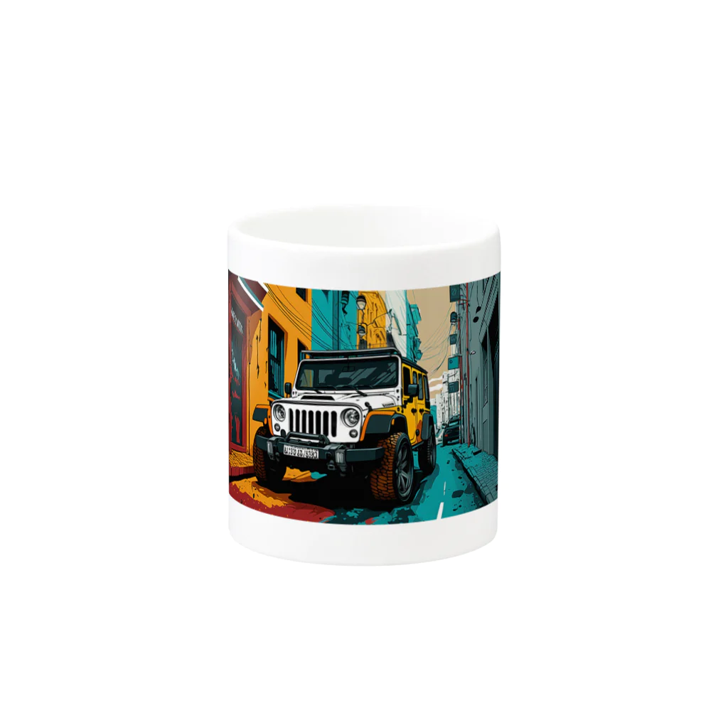 AI車屋のJeep Lover #2 Mug :other side of the handle