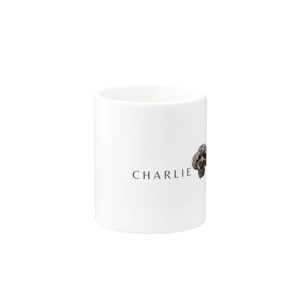 Charlie_clubの【アイテム誕生記念！】ZOOM犬チャーリー Mug :other side of the handle