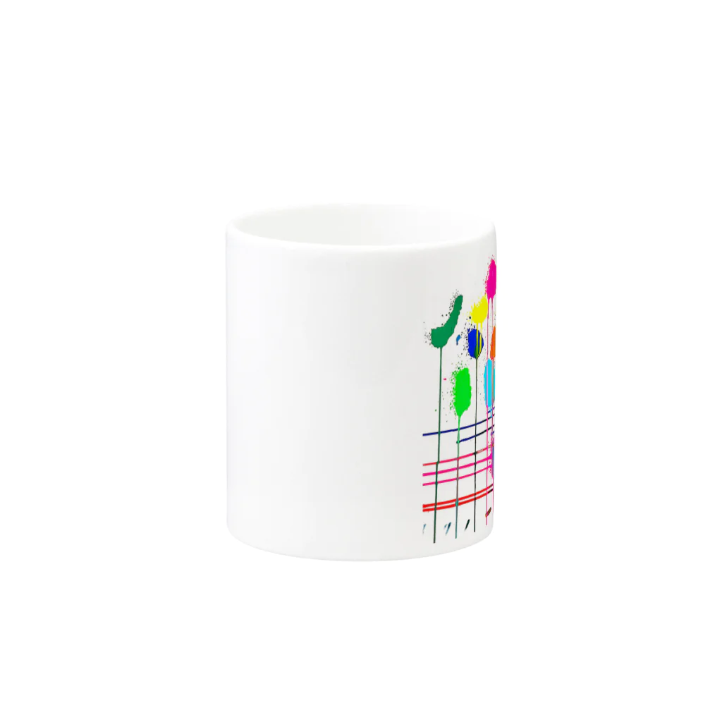 まちマチ　ワークスペース街(マーチ)のtd1 Mug :other side of the handle