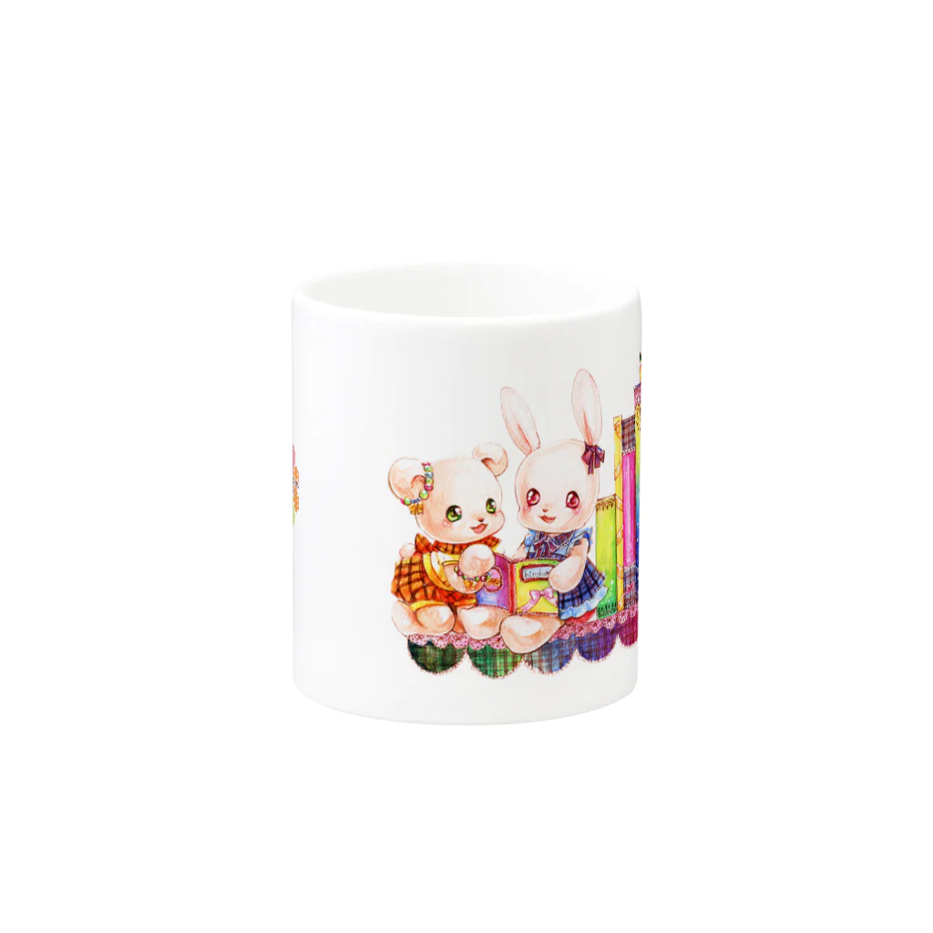 hirokaのcolorfulぶっくふれんず Mug :other side of the handle