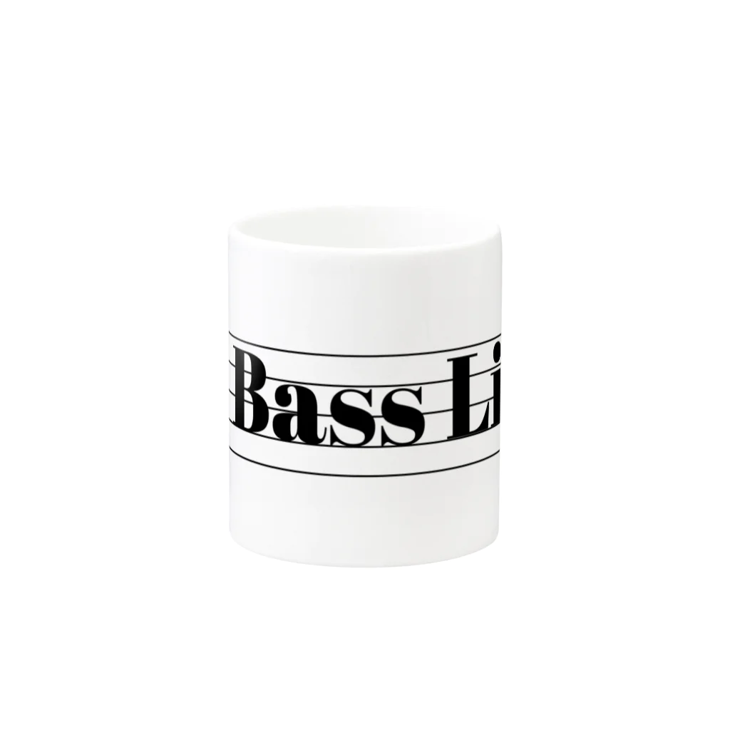 もりてつのBass Life Mug :other side of the handle