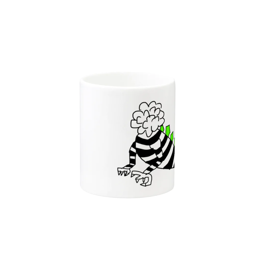 NANN TO NAKU officialの【NANN TO NAKU】かいじゅう Mug :other side of the handle