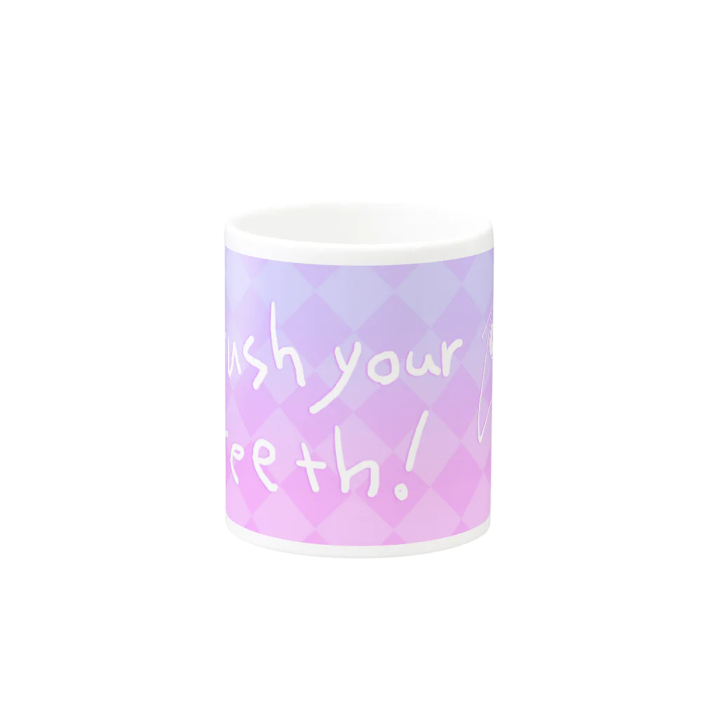 momomonoのBRUSH YOUR TEETH ! Mug :other side of the handle