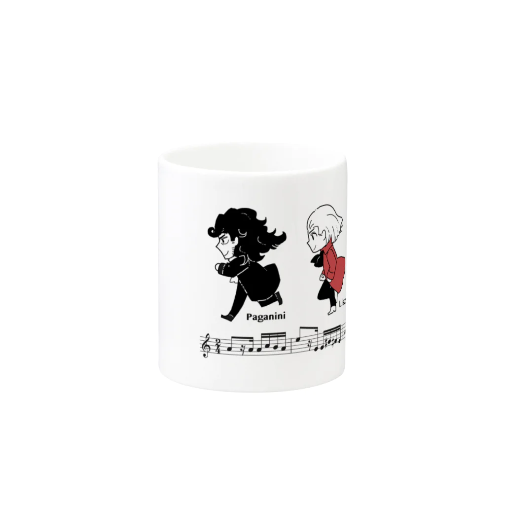 やまみちゆかの作曲家グッズのカプリス２４番組 Mug :other side of the handle