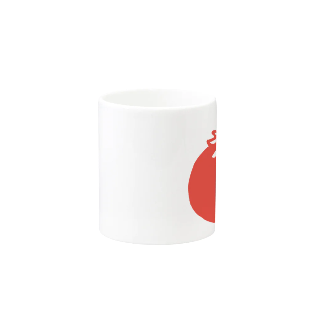 まるかじり農園のtomato Mug :other side of the handle