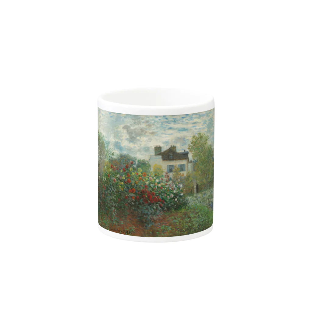 SONOTENI-ARTの004-021　クロード・モネ　アルジャントゥイユのモネの家の庭（ダリアの咲く庭）』　マグカップ マグカップの取っ手の反対面