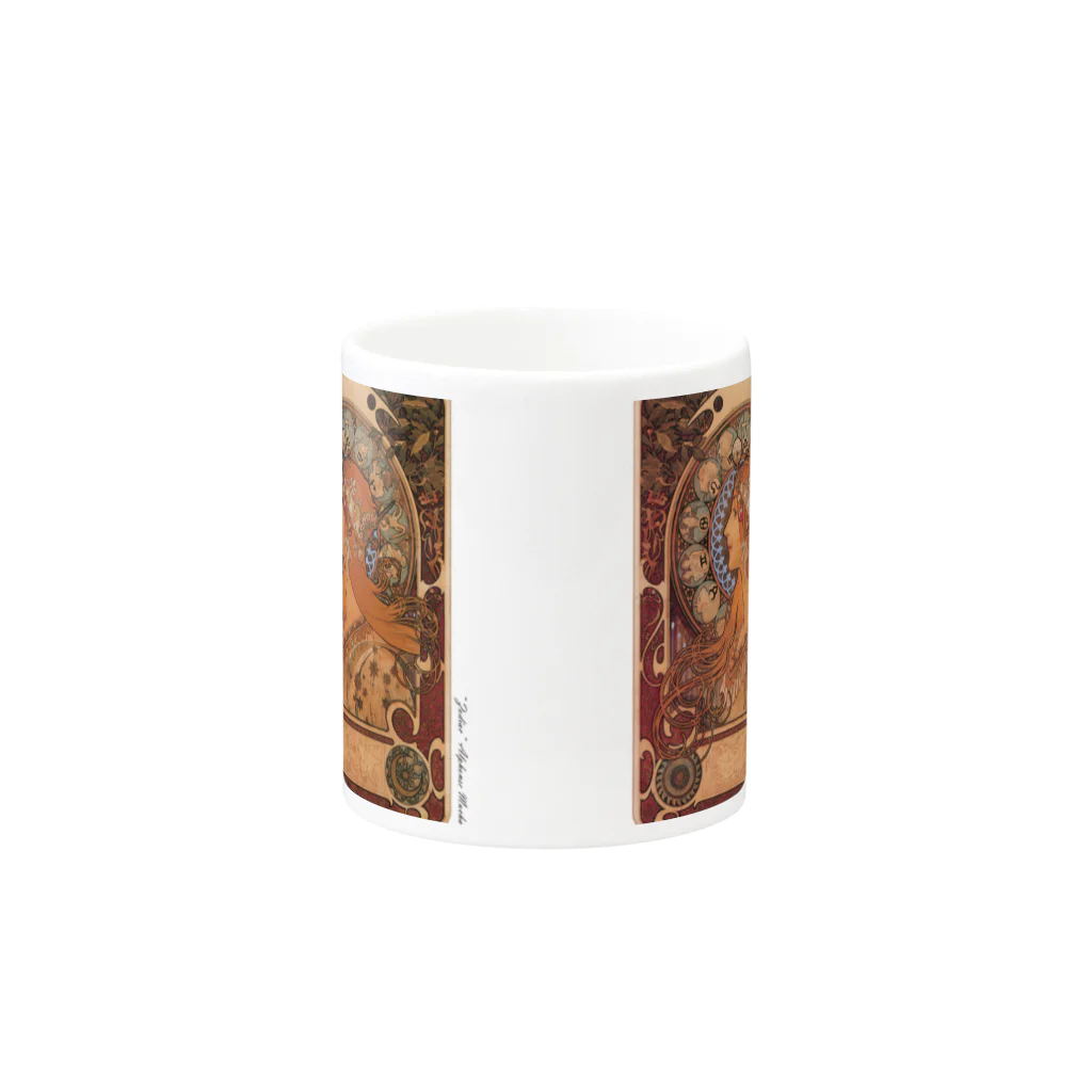 SONOTENI-ARTの014-003　アルフォンス・ミュシャ　『黄道十二宮』　マグカップ Mug :other side of the handle