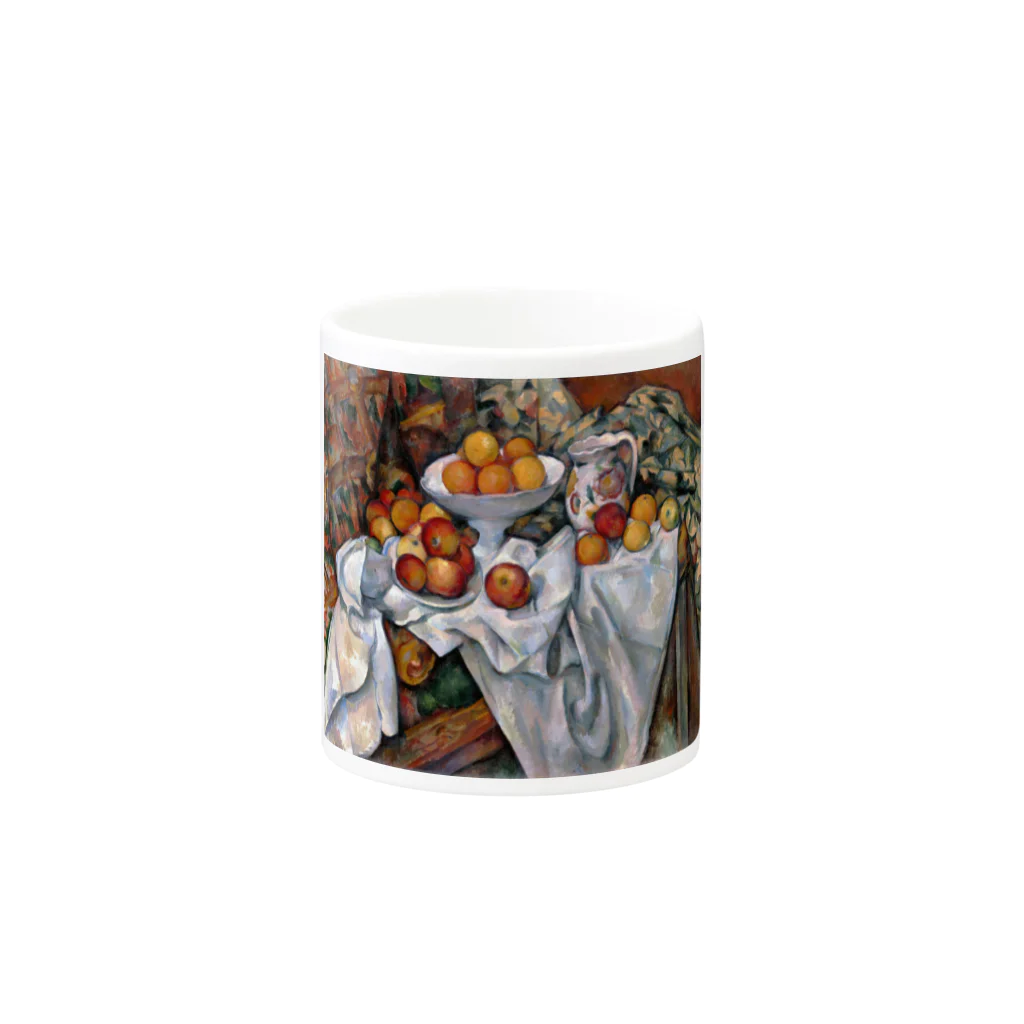 SONOTENI-ARTの017-001　ポール・セザンヌ　『リンゴとオレンジのある静物』　マグカップ マグカップの取っ手の反対面