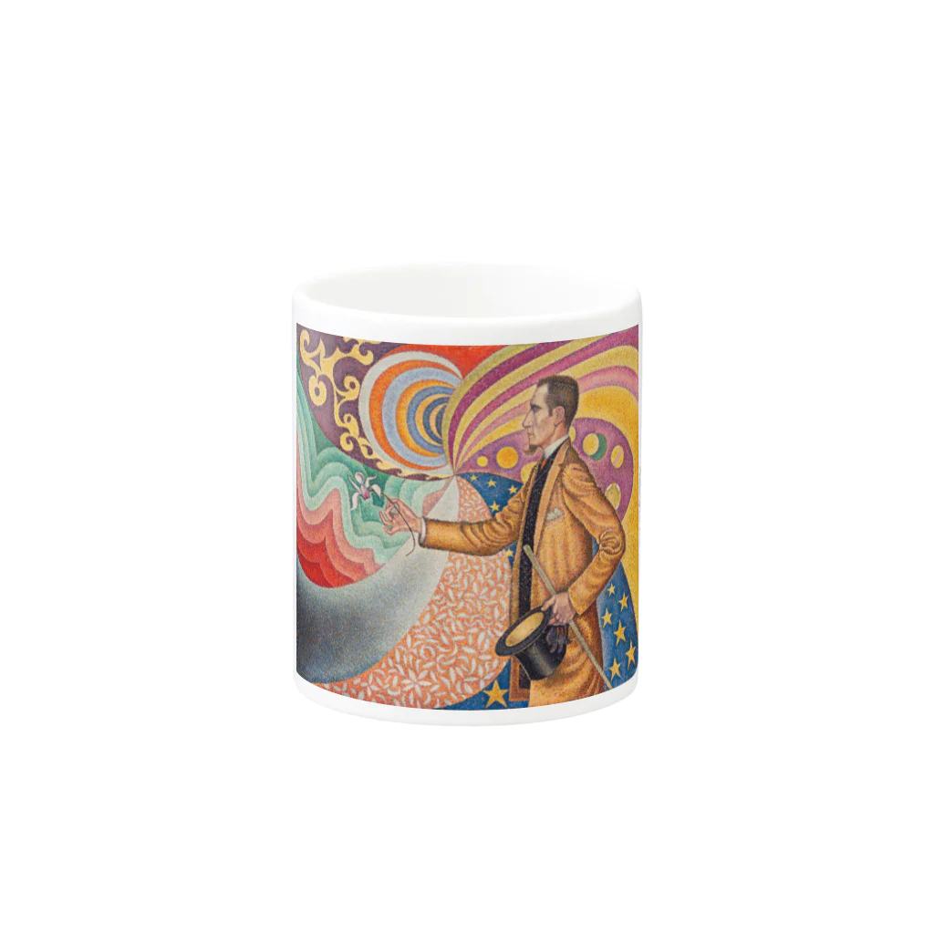 SONOTENI-ARTの025-001　ポール・シニャック　『フェリックス・フェネオンの肖像』　マグカップ Mug :other side of the handle