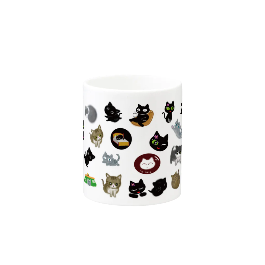 nobのねこちゃんの Mug :other side of the handle