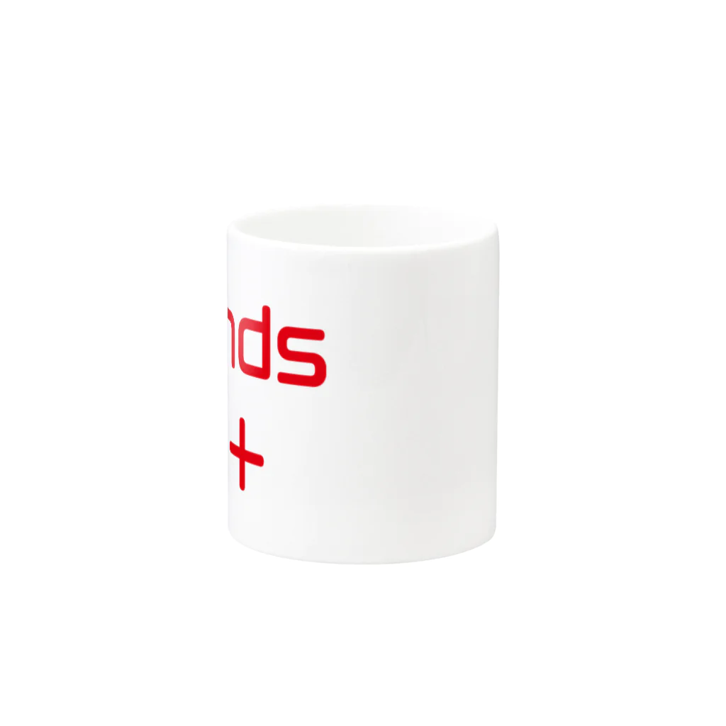 あんずあんのands++（赤文字） Mug :other side of the handle