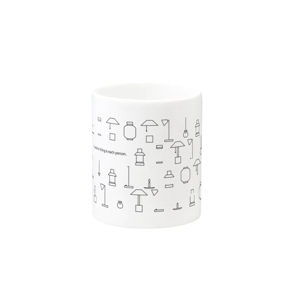 パペポのAkari Mug :other side of the handle