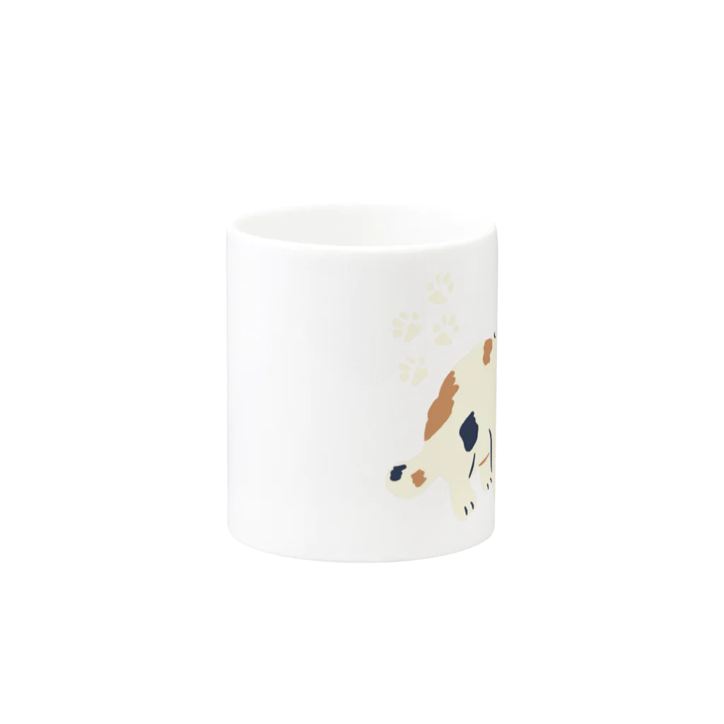 honeycombのねこと金魚 Mug :other side of the handle