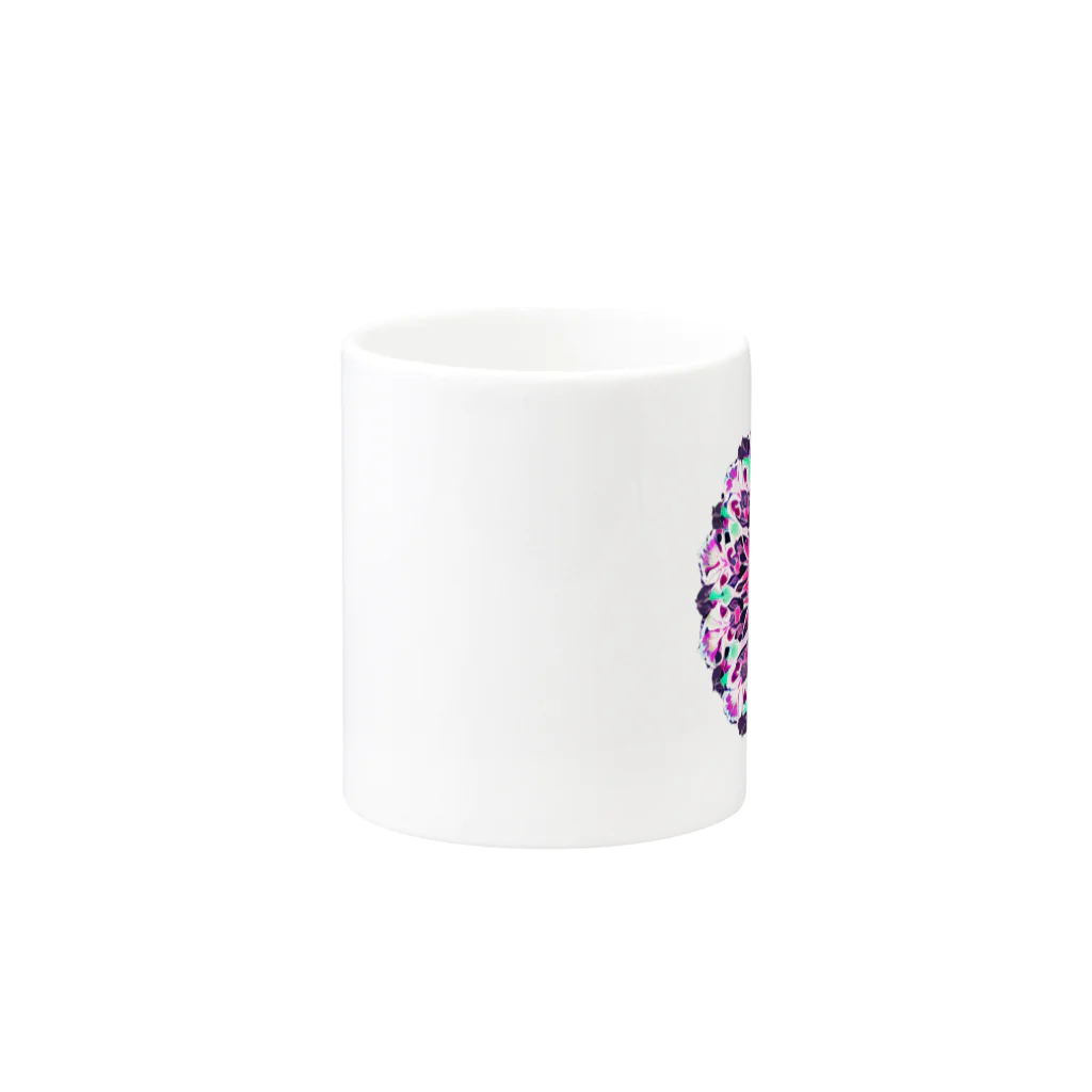 Lala-natural-accessoryのMandala Flower Mug :other side of the handle