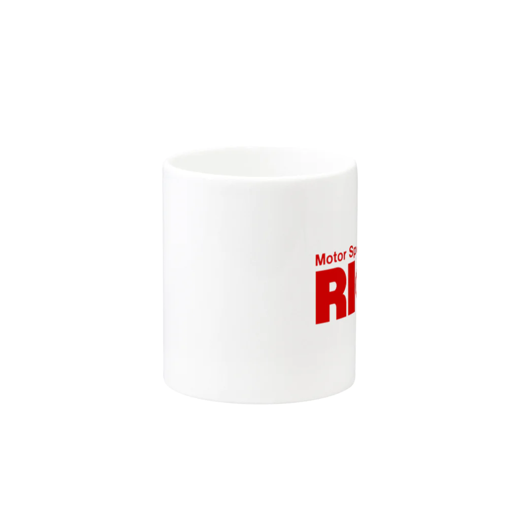 リジット・モータースポーツのRIGID透過ロゴ赤 Mug :other side of the handle