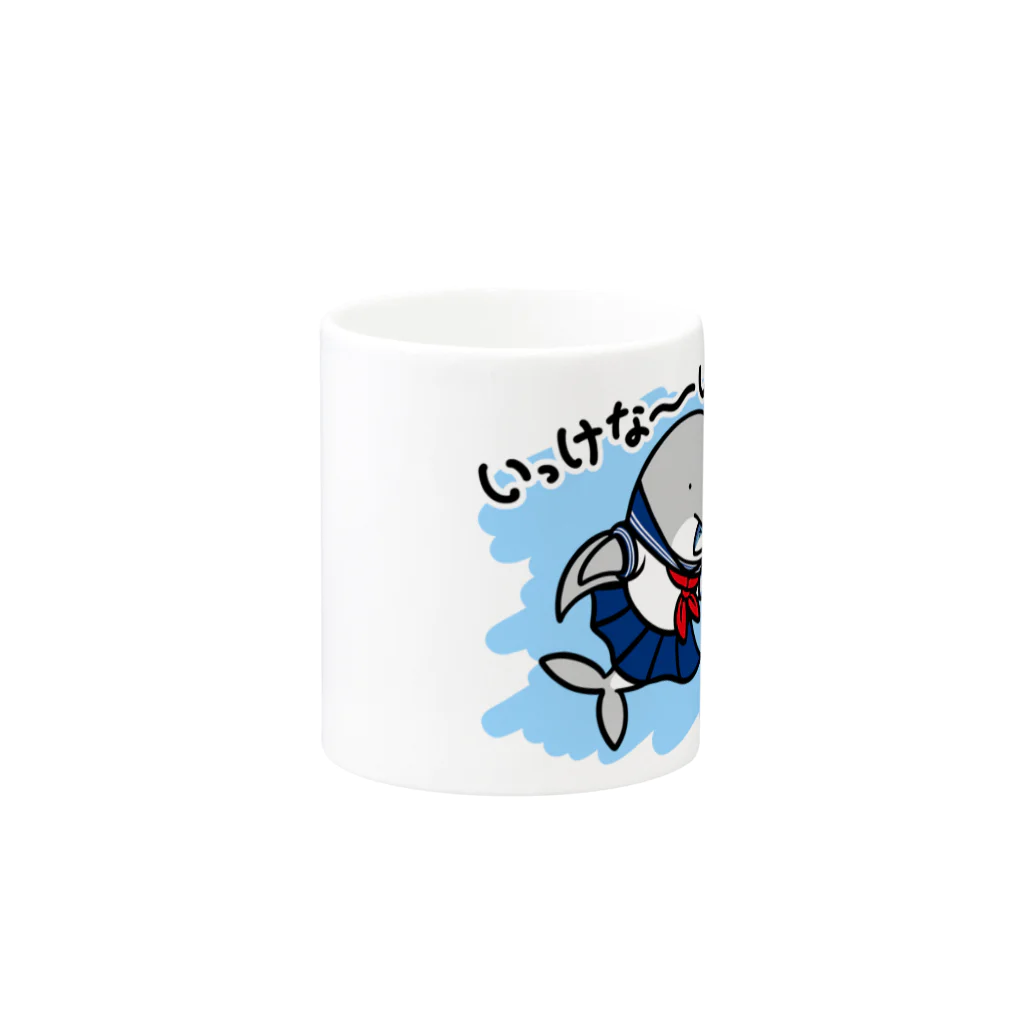 夜門堂シオンの女子高生イルカ Mug :other side of the handle