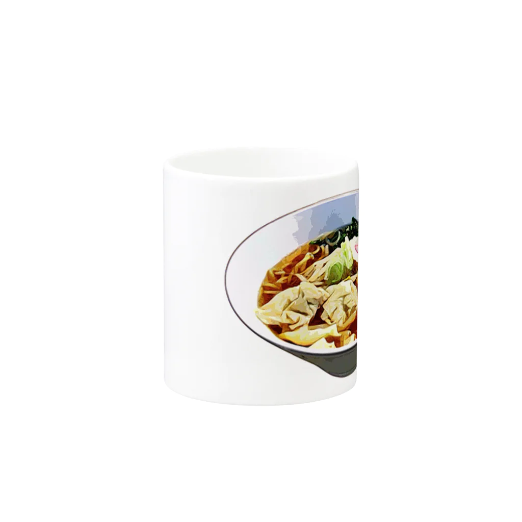 脂身通信Ｚのワンタン麺_230429 Mug :other side of the handle