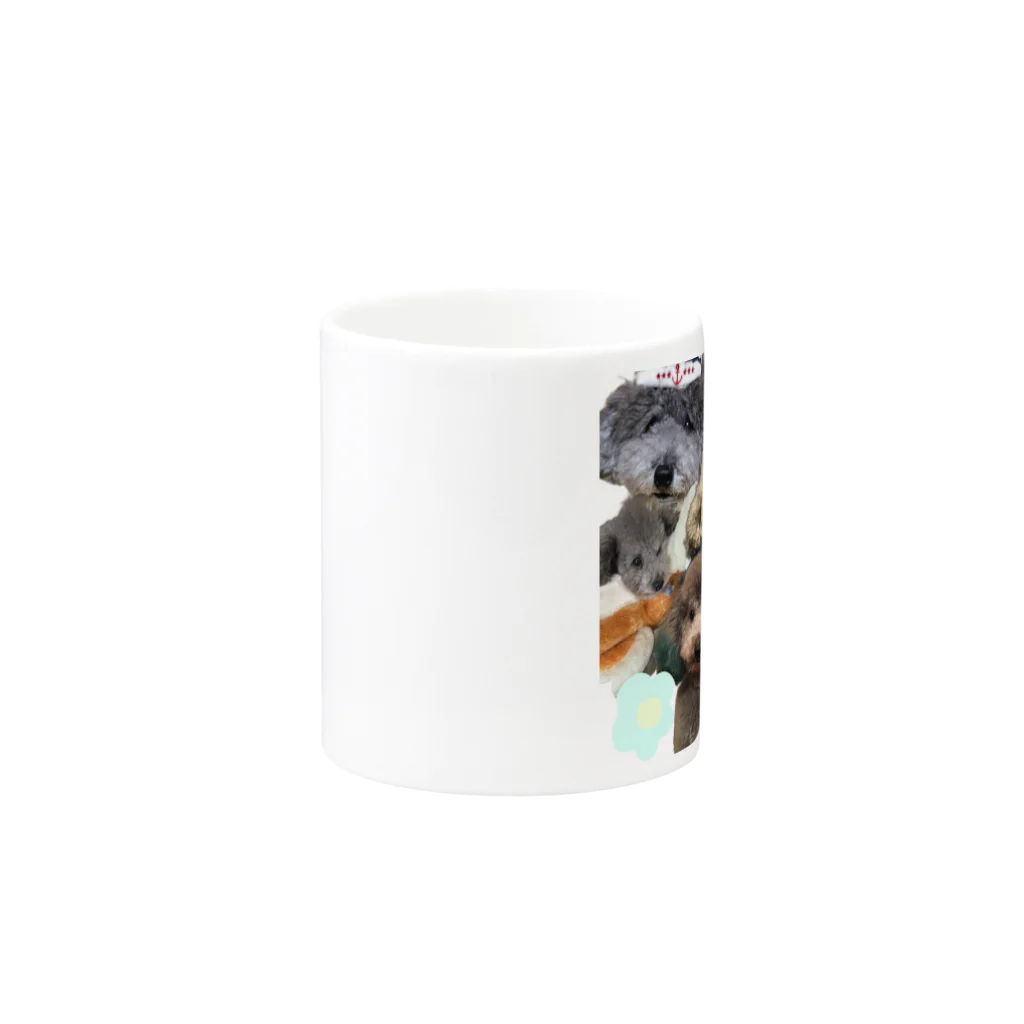 クマのいぬたくさん Mug :other side of the handle