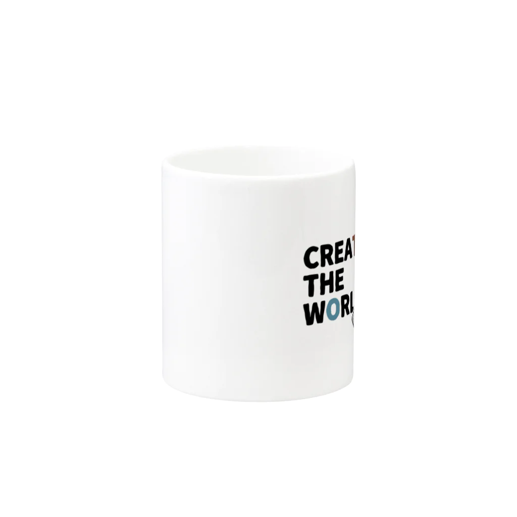 mocchi’s workshopのCREATE THE WORLD Mug :other side of the handle