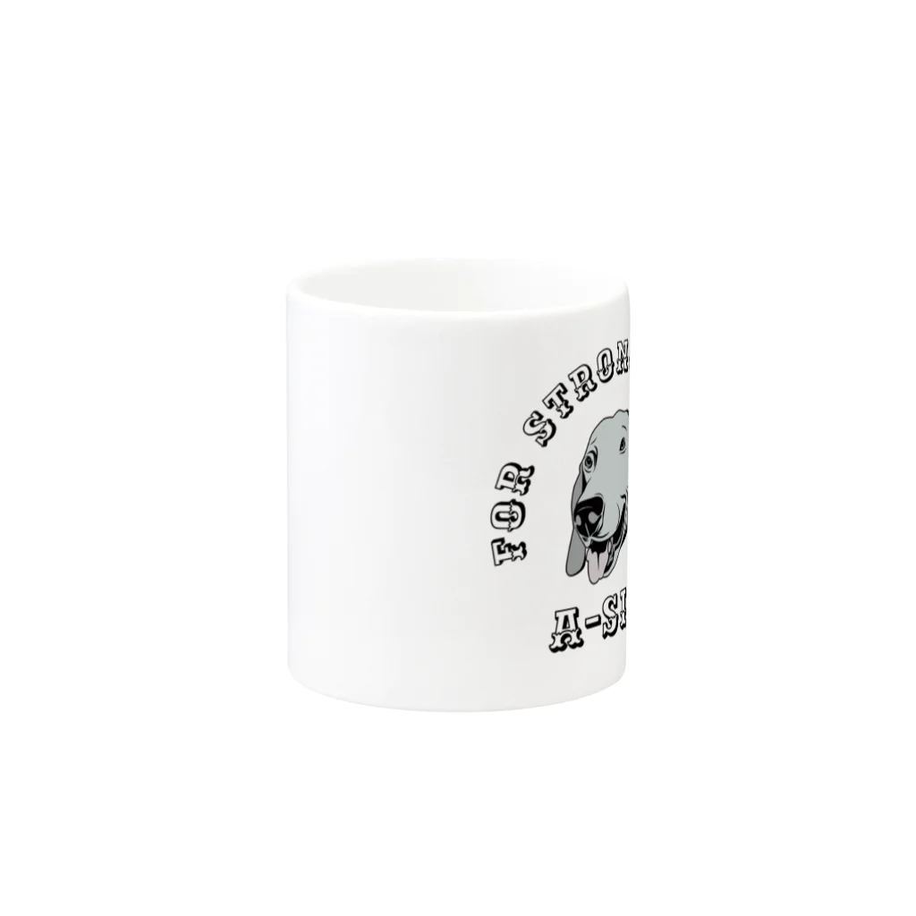 A-SIDEのボーくん Mug :other side of the handle