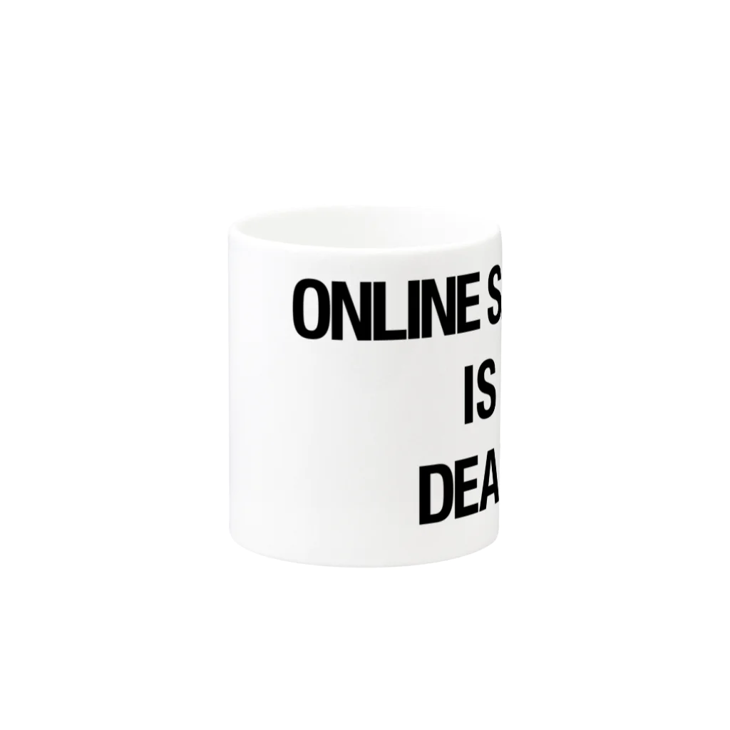 is_deadのONLINE SALON マグカップの取っ手の反対面