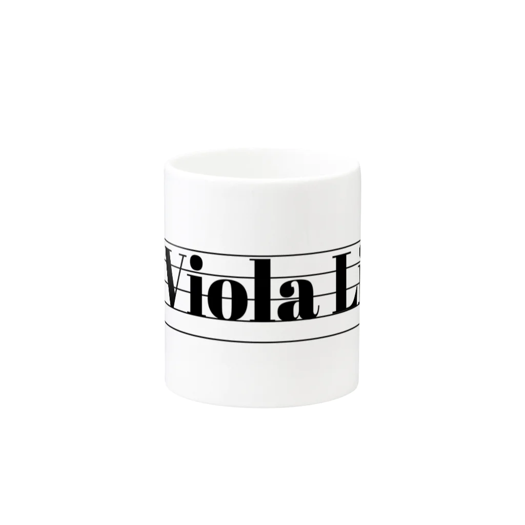 もりてつのViola Life Mug :other side of the handle