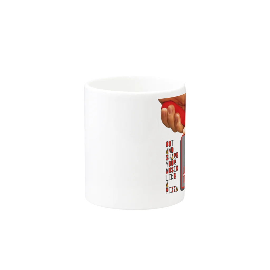 shadingcafe102のpizza record Mug :other side of the handle