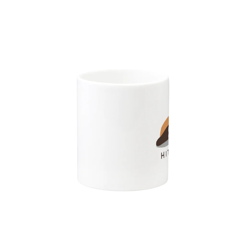 kiki25のひと休みするレッサーパンダ Mug :other side of the handle