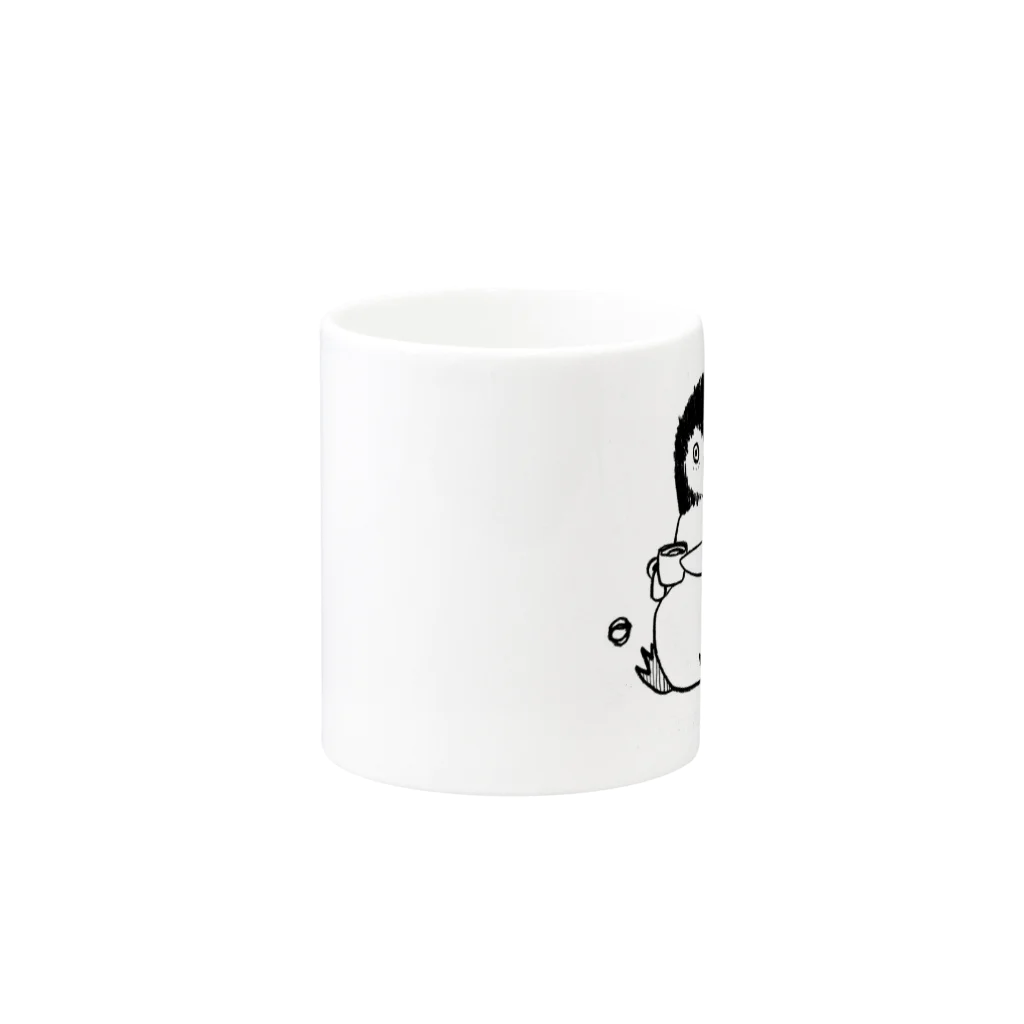 ふじの さきのcoffeeとどうぶつ〜ペンギン〜 Mug :other side of the handle