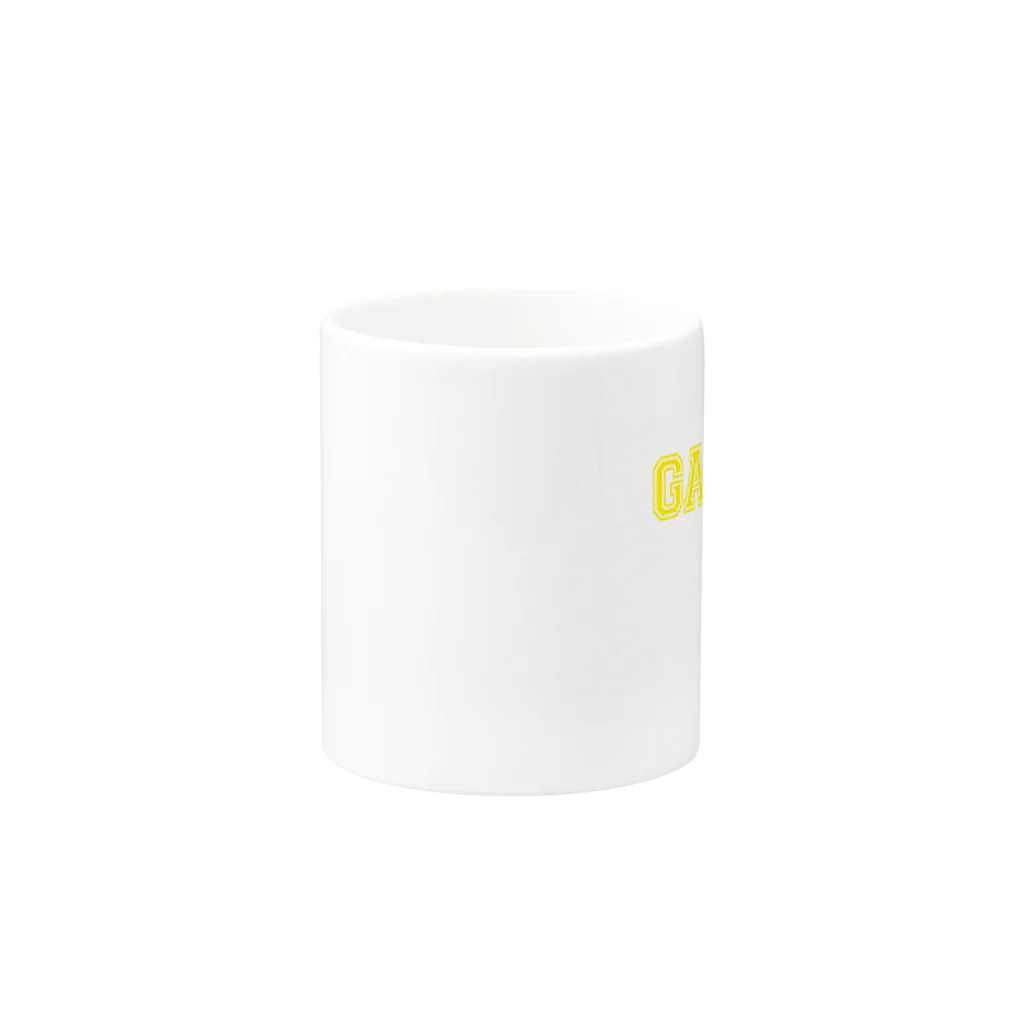 学歴の暴力大学 購買部の学歴の暴力 カレッジ-03 YELLOW Mug :other side of the handle