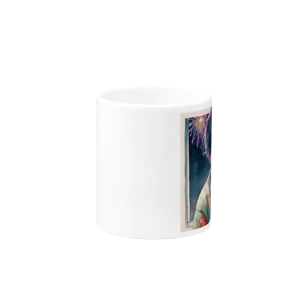 0w0の001_fireworks Mug :other side of the handle