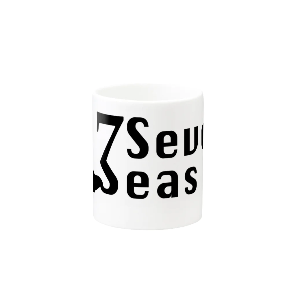 セブンシーズ Online StoreのSeven Seas モチーフロゴ（黒文字） マグカップの取っ手の反対面