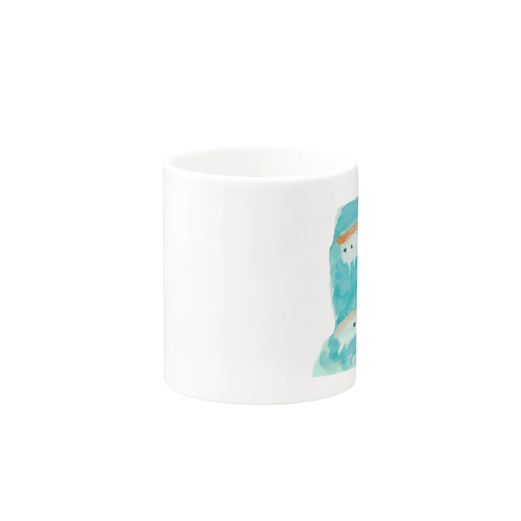 だちゃんの寿司魚 Mug :other side of the handle