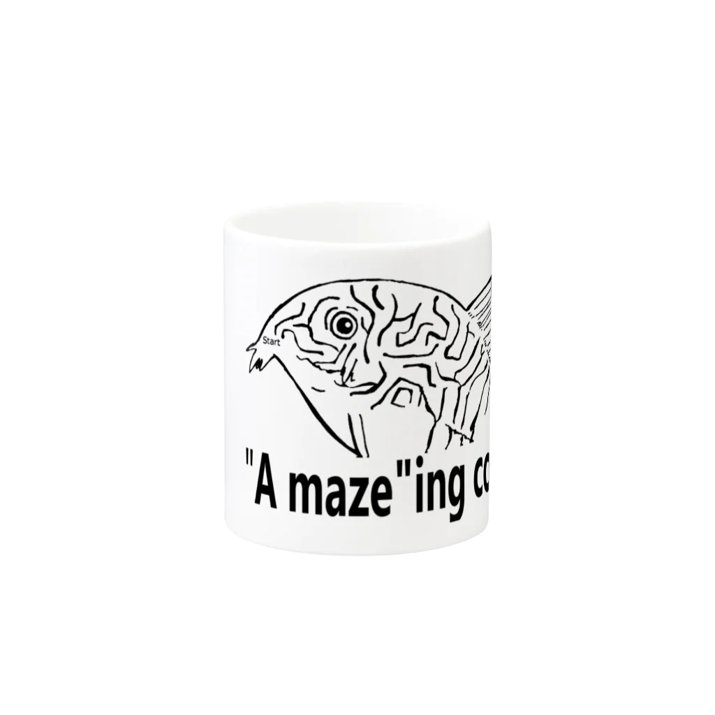 ぷらっこのコリドラス迷路（"Amaze" ing corydoras） Mug :other side of the handle