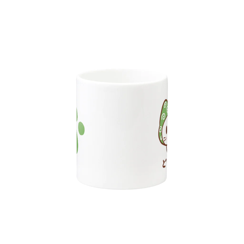 atelier_raccoonのどろぼうねこ Mug :other side of the handle