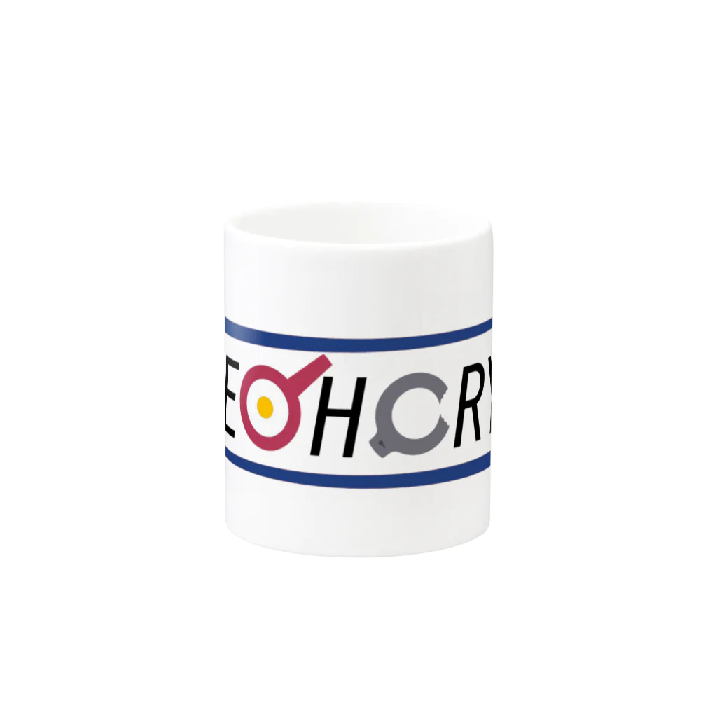 KAI-TELEVISIONのTHE OHCRY'S（切り抜き文字） Mug :other side of the handle