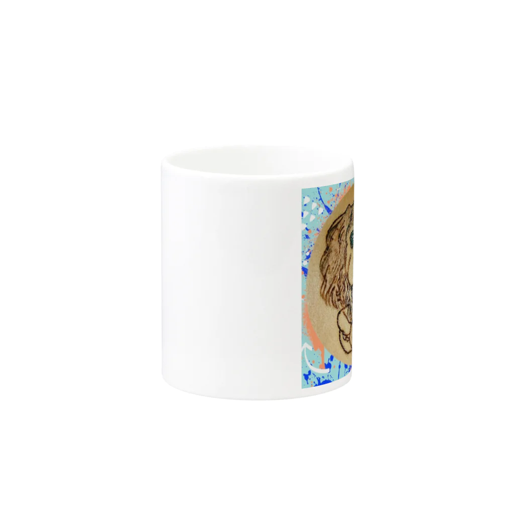 YURITAROORIGINLのAmerican Cocker Spaniel,わるそう坊主のコッカースパニエル Mug :other side of the handle