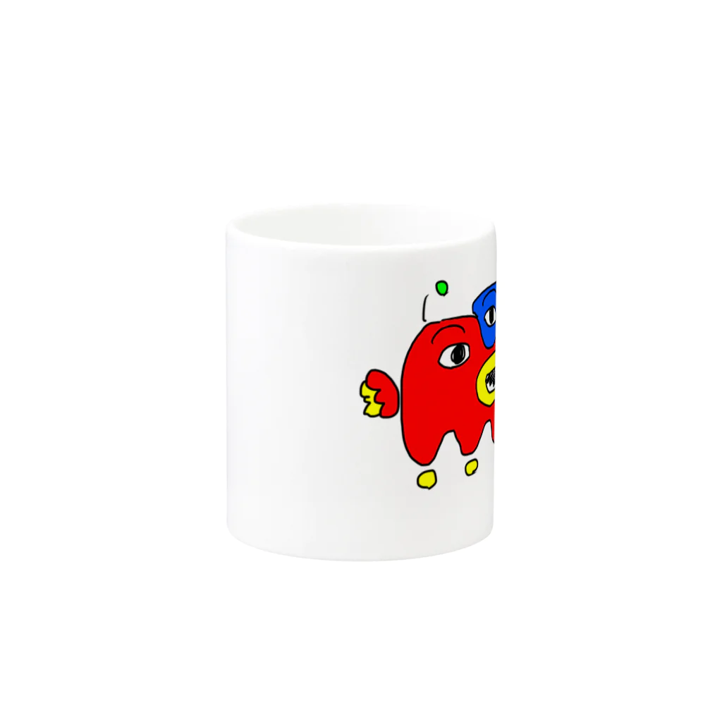 イーグルくんの謎キャラ Mug :other side of the handle