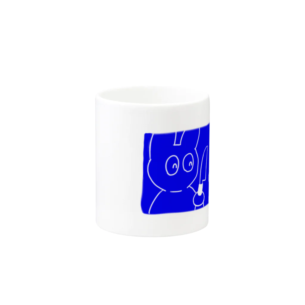 イカの煮付けのきょうはくうさぎ Mug :other side of the handle