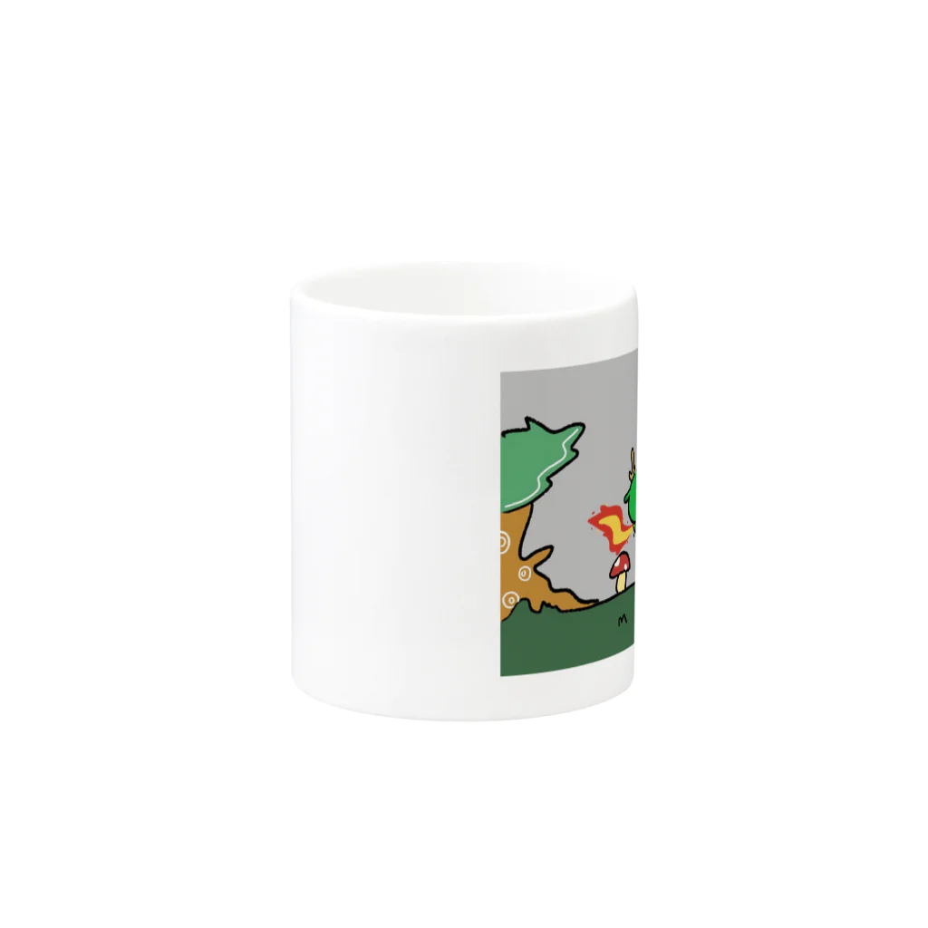 かんぱんの小さなドラゴン Mug :other side of the handle