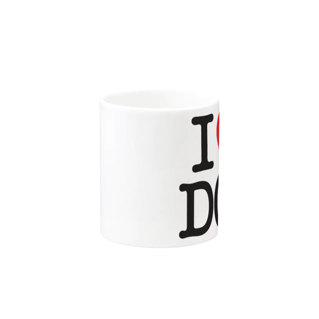 I LOVE SHOPのI LOVE DOG-アイラブドッグ- Mug :other side of the handle