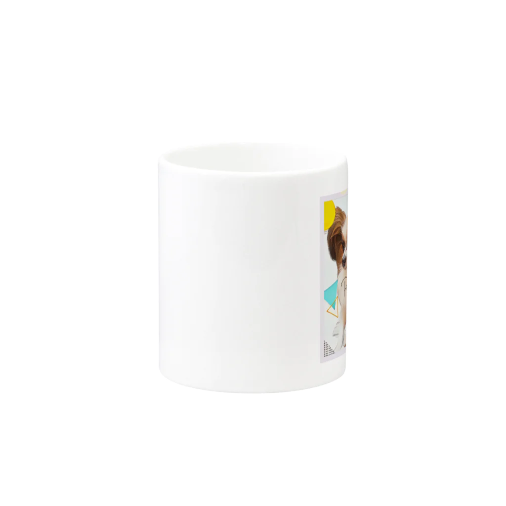 ピノぺろshopのパピヨン チワワ Mug :other side of the handle