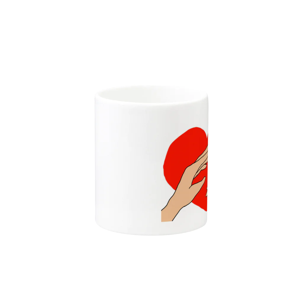 Murayama Nakabaの愛の手 Mug :other side of the handle